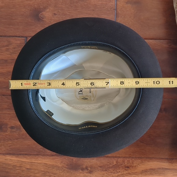 MEN'S VINTAGE DOBBS FELT BROWN FEDORA SIZE 6 7/8 - Picture 9 of 16